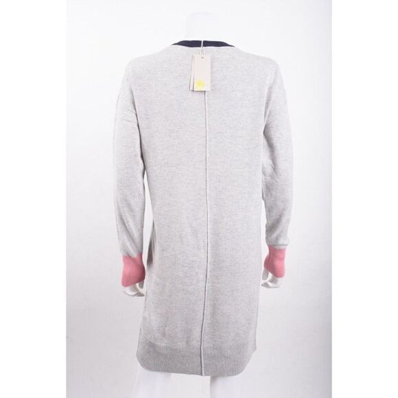 Boden Womens Knit Sweater Dress UK 8 US 4 Gray Knee Length Colorblock NWT - Picture 5 of 6